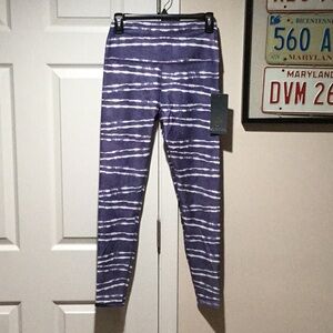 Scorpio Sol Vinyasa Rustic Plum Tie Dye High Waisted Leggings - Size S